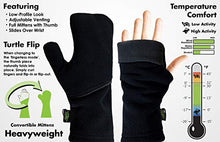 Load image into Gallery viewer, Turtle Gloves Heavyweight Convertible Running Mittens Provides Weather Protection
