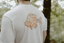 Load image into Gallery viewer, “Longear Sunfish” Short Sleeve Outdoor Shirt, Unisex Fishing T-Shirt Made in USA Winter White