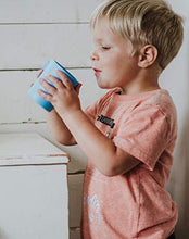 Load image into Gallery viewer, eZtotZ EZCUP Magnetic Hanging Fridge Plastic Cups for Toddlers, Kids, and Adults - Made in USA - Drinking Cups for Independent Drinkers on Fridge or Watercooler - Less Dishes - BPA Free (Blue/Orange) - United States of Made