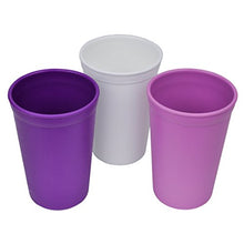 Load image into Gallery viewer, Re-Play 3pk - 10oz. Drinking Cups | Made in USA from Eco Friendly Recycled Milk Jugs - Virtually Indestructible | Purple, White, Amethyst | Violet