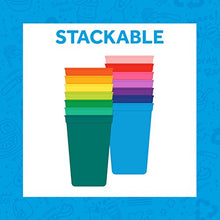 Load image into Gallery viewer, Re-Play 4pk - 10oz. Drinking Cups | Made in USA from Eco Friendly Heavyweight Recycled Milk Jugs - Virtually Indestructible | for All Ages | Aqua, Sky Blue, Navy, Teal | True Blue+