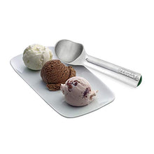 Load image into Gallery viewer, Zeroll 1016 Original Ice Cream Unique Liquid Filled Heat Conductive Handle Simple One Piece Aluminum Design Easy Release 32 Scoops per Gallon Made in USA, 2.5-Ounce, Silver