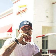 Load image into Gallery viewer, Made Here Trucker Hat, Screaming Eagle Wingspan, Red/White/Navy, Men/Women