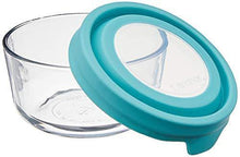 Load image into Gallery viewer, Anchor Hocking TrueSeal Round Glass Food Storage Containers with Airtight Lids, Mineral Blue, Set of 3 - United States of Made
