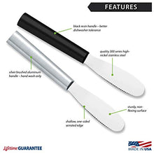 Load image into Gallery viewer, Rada Cutlery Spreader Knife – Stainless Steel Serrated Blade With Aluminum Handle Made in the USA
