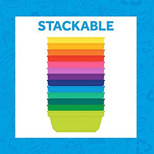 Load image into Gallery viewer, RE-PLAY Made in USA 3pk - 12 oz. Stackable Bowls | Bright Pink, Lime Green, Blush | Eco Friendly Heavyweight Recycled Milk Jugs | Virtually Indestructible | BPA Free | Tulip