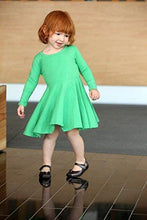 Load image into Gallery viewer, City Threads Big Girls' Super Soft Cotton Long Sleeve Twirly Skater Party Dress All Soft Cotton SPD Sensory Clothing Sensitive Skin School Parties School,Plum, 3T - United States of Made