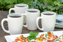 Load image into Gallery viewer, American Mug Pottery Ceramic Bistro Style Coffee Mug, Made in USA (14 oz - Pack of 4, White)