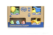 Load image into Gallery viewer, Green Toys Construction Vehicle Set, 3-Pack - Pretend Play, Motor Skills, Kids Toy Vehicles. No BPA, phthalates, PVC. Dishwasher Safe, Recycled Plastic, Made in USA.