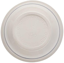 Load image into Gallery viewer, Ohio Stoneware 12 in. Dominion Mixing Bowl- Ceramic Bristol With Navy Stripe