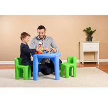 Load image into Gallery viewer, Little Tikes Bright 'n Bold Table & Chairs, Green/Blue - United States of Made