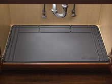 Load image into Gallery viewer, WeatherTech Under The Sink Mat 1 Gallon Waterproof Cabinet Liner Protector for Kitchen and Bathroom - 34" x 22” Black SinkMat