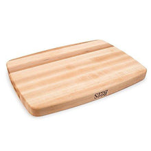 Load image into Gallery viewer, John Boos Block CB1050-1M2014150 Maple Wood Oval Cutting Board with Juice Groove, 20 Inches x 14 Inches x 1.5 Inches, 12 pounds - United States of Made