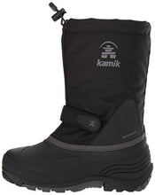 Load image into Gallery viewer, Kamik Girl's Waterbug5 Snow Boot, Black/Charcoal, 2 Medium US Little Kid
