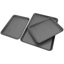 Load image into Gallery viewer, G & S Metal Products Company Signature Commercial Grade Nonstick Cookie Sheet Baking Pan, Set of 3, Gray