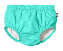 Load image into Gallery viewer, City Threads Baby Girls' Ruffle Swim Diaper Cover Reusable Leakproof for Swimming Pool Lessons Beach, Turquoise, 9/12m