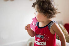 Load image into Gallery viewer, eZtotZ Silicone Tower Teether Toy - Made in USA - Multi-Textured Soft Food Grade Material Great for Teething Baby and Toddler Relief - - Great baby shower registry gift - BPA Free/Freezer Safe (Pink) - United States of Made