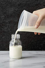 Load image into Gallery viewer, Zip Top Reusable 100% Platinum Silicone Breast Milk Storage Bag Set of 6 + Freezer Tray