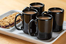 Load image into Gallery viewer, American Mug Pottery Ceramic Coffee Mug, Made in USA (15 oz - Pack of 2, Black)
