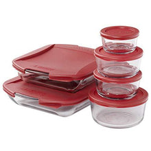 Load image into Gallery viewer, Anchor Hocking Embrace and SnugFit Food Storage, 12 Piece Set, Cherry - United States of Made