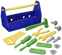 Load image into Gallery viewer, Green Toys Tool Set, Blue 4C - 15 Piece Pretend Play, Motor Skills, Language & Communication Kids Role Play Toy. No BPA, phthalates, PVC. Dishwasher Safe, Recycled Plastic, Made in USA.