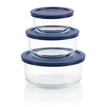 Load image into Gallery viewer, Pyrex Simply Store Meal Prep Glass Food Storage Containers (6-Piece Set, BPA Free Lids, Oven Safe)