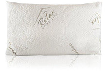 Load image into Gallery viewer, Memory Foam Pillow For Sleeping - USA MADE - (Queen) Ultra-Luxury Bamboo, Adjustable CertiPUR-US Shredded Memory Foam and Poly Blend, Hypoallergenic Bed Pillow for Side, and Back Sleeper - United States of Made