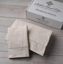 Load image into Gallery viewer, Southern Drawl Bed Sheet Set – 100% Pure Cotton Fitted Bed Sheet + 2 Pillow Cases – Luxury Super-Soft 160 Thread Count Cotton Bed Sheets - Made in The USA from The Softest Homegrown Cotton