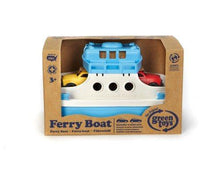 Load image into Gallery viewer, Green Toys Ferry Boat with Mini Cars Bathtub Toy, Blue/White, Standard - United States of Made