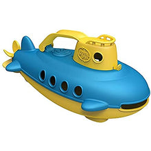 Load image into Gallery viewer, Green Toys Submarine in Yellow & blue - BPA Free, Phthalate Free, Bath Toy with Spinning Rear Propeller. Safe Toys for Toddlers, Babies