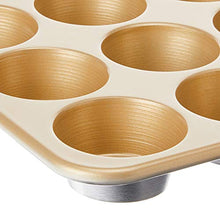 Load image into Gallery viewer, Nordic Ware Naturals Aluminum NonStick Muffin Pan, Twelve 2-1/2 Inch Cups