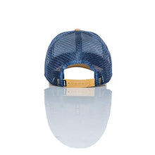 Load image into Gallery viewer, Fayettechill “Landmark” Adjustable Mesh Snapback Trucker Hat for Men & Women, Outdoor Hat Navy/Brown
