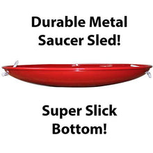 Load image into Gallery viewer, Flexible Flyer Metal Snow Disc Saucer Sled. Steel Sand Slider