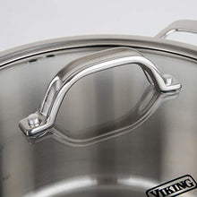 Load image into Gallery viewer, Viking Contemporary 3-Ply Stainless Steel Sauté Pan with Lid, 4.8 Quart