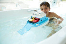 Load image into Gallery viewer, Green Toys Ferry Boat with Mini Cars Bathtub Toy, Blue/White, Standard - United States of Made