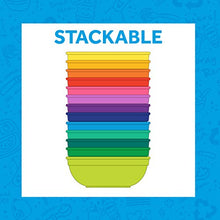 Load image into Gallery viewer, RE-PLAY 20 oz. Bowls for Lunch, Dinner, Dinner Parties, Outdoor Dining and MORE | Made in USA from Virtually Indestructible Recycled HDPE (Milk Jugs) | The Blues | Set of 5