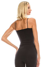 Load image into Gallery viewer, Kurve American Made Basic Seamless Cami, UV Protective Fabric UPF 50+ (Made With Love In The USA) Large/X-Large (One Size) Black