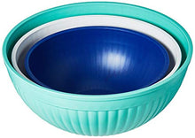 Load image into Gallery viewer, Nordic Ware Prep & Serve Mixing Bowl Set, 3-pc, Set of 3, Coastal Colors