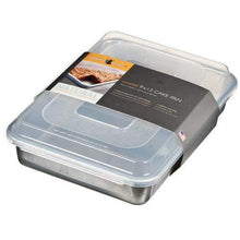 Load image into Gallery viewer, Nordic Ware Natural Aluminum Commercial Cake Pan with Lid, Rectangle Pan with Lid - United States of Made