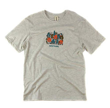 Load image into Gallery viewer, “Electric Forest” Short Sleeve Outdoor Shirt, Unisex Hiking T-Shirt, Made in USA Ash Heather