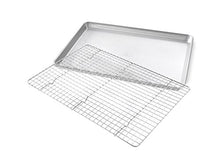 Load image into Gallery viewer, USA Pan Half Sheet Baking Pan and Bakeable Nonstick Cooling Rack, Metal
