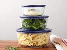 Load image into Gallery viewer, Pyrex Simply Store Meal Prep Glass Food Storage Containers (6-Piece Set, BPA Free Lids, Oven Safe)