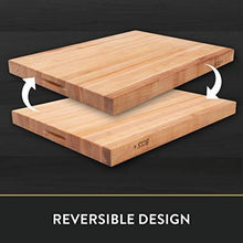 Load image into Gallery viewer, John Boos Block RA06 Maple Wood Edge Grain Reversible Cutting Board, 30 Inches x 23.25 Inches x 2.25 Inches - United States of Made