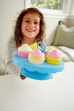 Load image into Gallery viewer, Green Toys Cupcake Set - 16 Piece Pretend Play, Motor Skills, Language & Communication Kids Role Play Toy. No BPA, phthalates, PVC. Dishwasher Safe, Recycled Plastic, Made in USA.