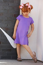 Load image into Gallery viewer, City Threads Little Girls' Cotton Short Sleeve Cover Up Dress for Sensitive Skin SPD Sensory Friendly, Elf, 4T