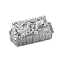Load image into Gallery viewer, Nordic Ware Santa's Sleigh Loaf Pan - United States of Made