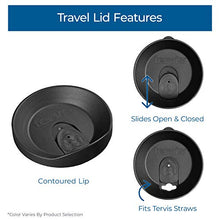 Load image into Gallery viewer, Tervis 1290787 Fiesta-Purple Floral Tumbler with Wrap and Royal Lid, 24oz, Clear