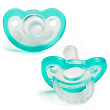 Load image into Gallery viewer, RaZbaby JollyPop Baby Pacifier Newborn, 0-3m, Teal, Double Pack