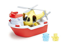 Load image into Gallery viewer, Green Toys Rescue Boat with Helicopter Red, 1 EA