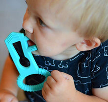 Load image into Gallery viewer, The Teething Key by eZtotZ | Made in USA - BPA Free Silicone Baby Teether Toy for Infants Babies Toddlers | 0+ Months Easy Grip Multiple Texture Molar Reach (Teal) - Great Baby Shower Registry Gift